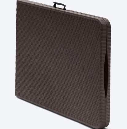 Mesa Plegable 180x73 Rattan Cafe - Imagen 3