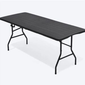 Mesa Plegable 180x73 Color Madera Carbon