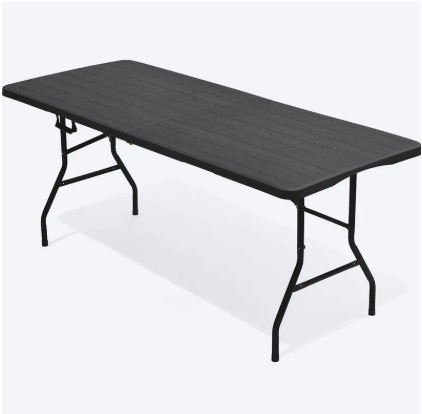 Mesa Plegable 180x73 Color Madera Carbon