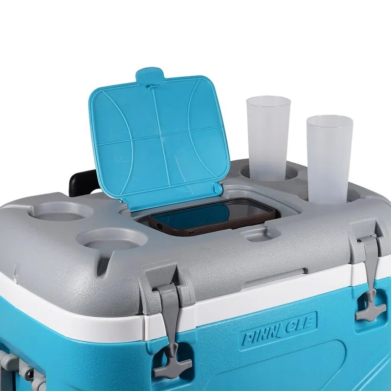 NEVERA 45LT RUEDAS Y MANIJA AZUL CIELO - Imagen 4
