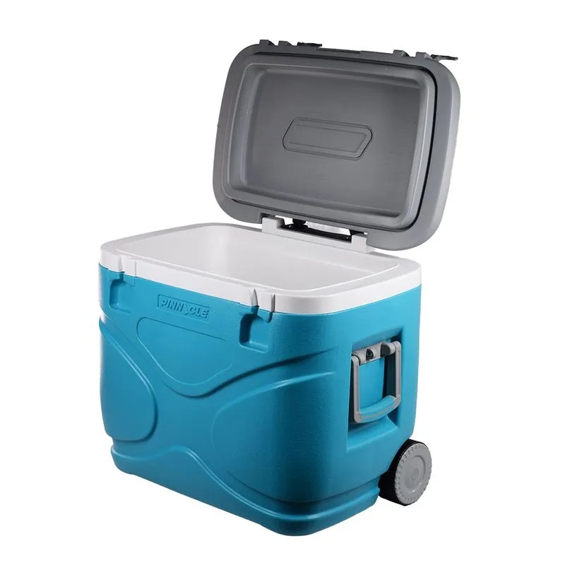 NEVERA 45LT RUEDAS Y MANIJA AZUL CIELO - Imagen 3